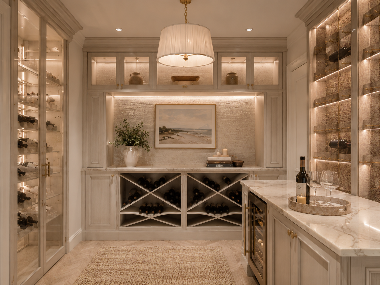 Classic wine room